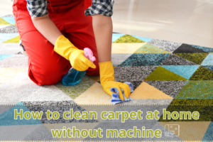 how to clean carpet at home without machine