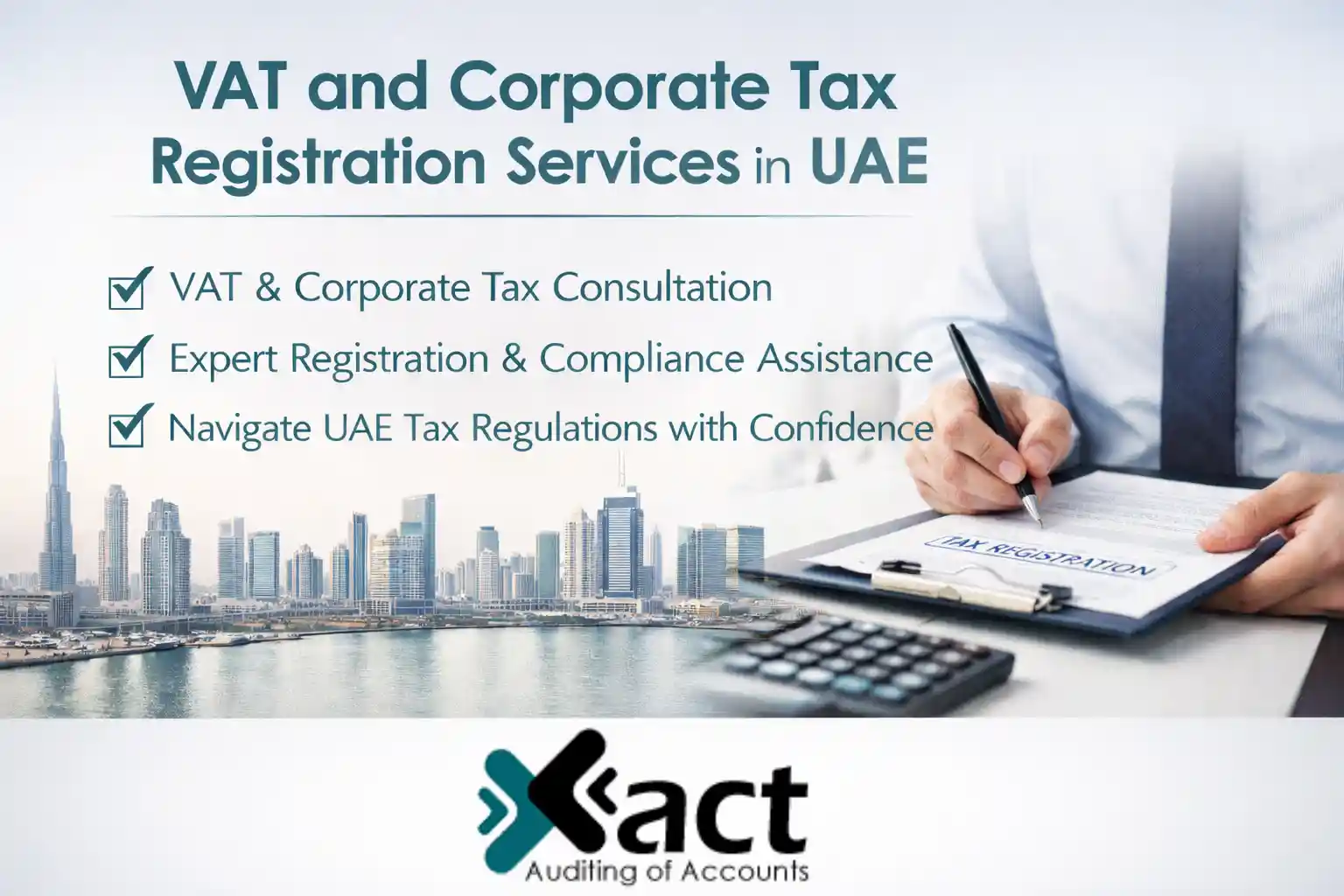 VAT and Corporate Tax Registration Services UAE